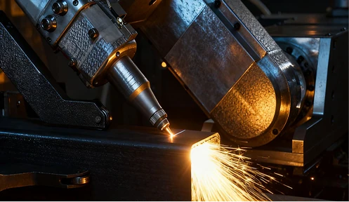 Laser cutting a metal tube