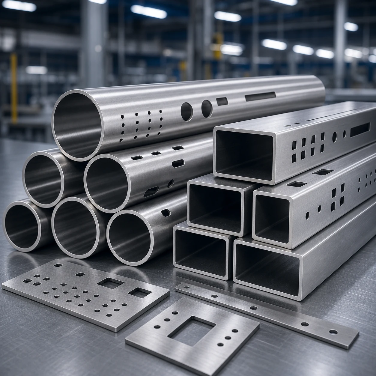 Metal furniture tubes and profiles