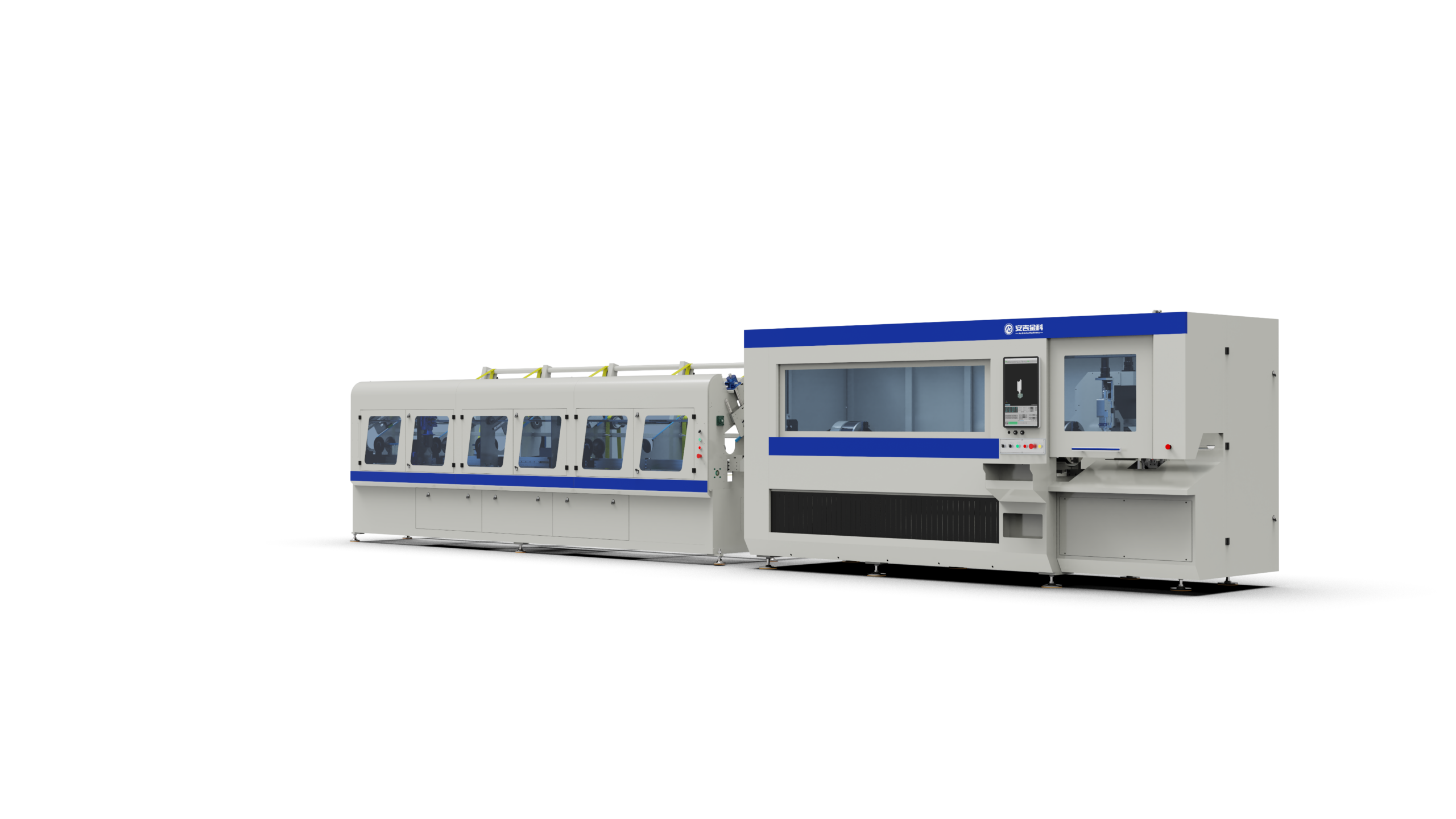 Laser tube cutting machine with pre-collision sensing technology